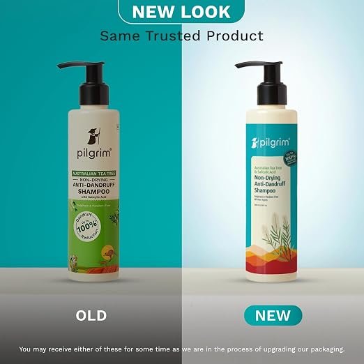 Pilgrim Australian Tea Tree Non-Drying Anti-Dandruff Shampoo 200ml (3 Pack) - Image 3